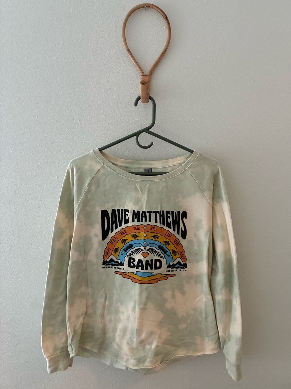 Dave Matthews Band Charlottesville, VA Tie Dye Sweatshirt